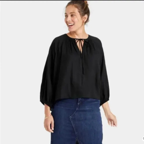 a new day Black Blouse - Picture 1 of 4